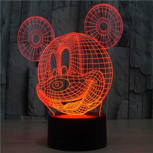 Mickey Mouse 3 Boyutlu Lamba